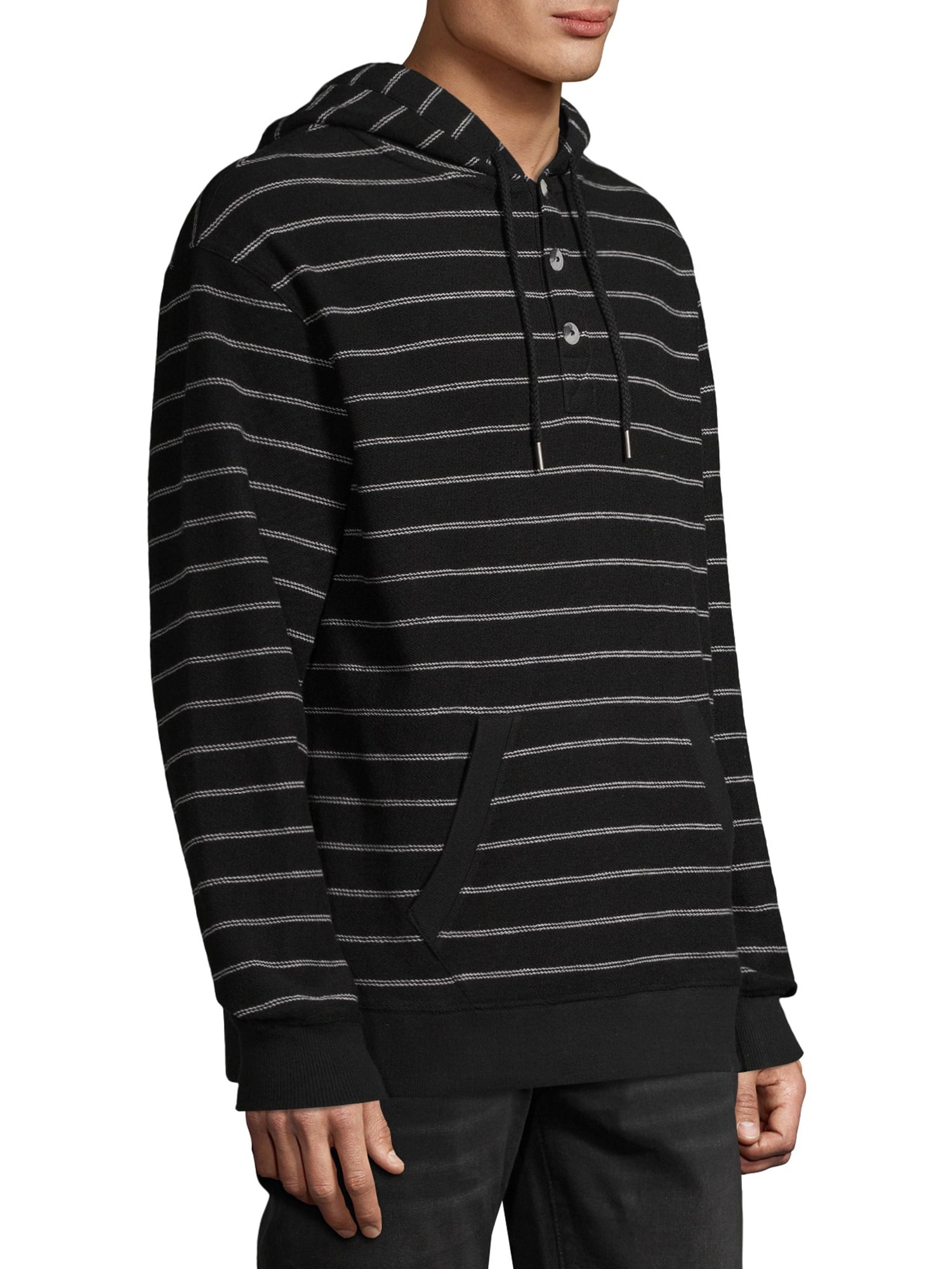 Beliggenhed At redigere Skinne George Men's and Big Men's Stripe Pullover French Terry Hoodie, up to Size  5XL - Walmart.com
