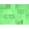 thumbnail image 1 of Ahgly Company Indoor Rectangle Patchwork Emerald Green Transitional Area Rugs, 3' x 5', 1 of 4