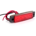 thumbnail image 3 of ECCPP 10x 3.8" Truck Bus Boat Trailer Green/Red Side Marker Indicators Light Lamp 6LED, 3 of 5