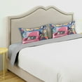 thumbnail image 3 of Yayeee Pillowcase Standard Size Set of 2 Satin Wrinkle Resistant Pillow Case, Art Cat, 3 of 7