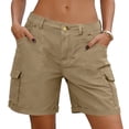 thumbnail image 2 of CHGBMOK Women's Lightweight Hiking Cargo Shorts for Running Athletic Camping Travel Golf Water Resistant with Pockets, 2 of 9