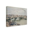 thumbnail image 2 of Trademark Fine Art 'Morning An Overcast Day Rouen' Canvas Art by Camille Pissarro, 2 of 2
