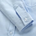 thumbnail image 4 of YTDSCS Kids Baby Boys Dress Shirt 3-14 Years Youth Boys Long Sleeve Formal Shirt Spring Fall Outfits Cotton Shirt Perform Uniform Lapel Cardigan Tops for Toddler, 4 of 9