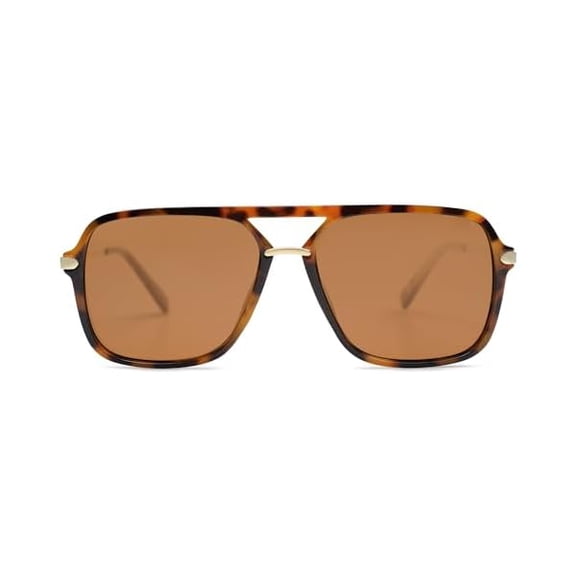 Sunglasses for Women & Men, Square, Retro, Polarized Lens, Trendy Aviator, 90s Shades