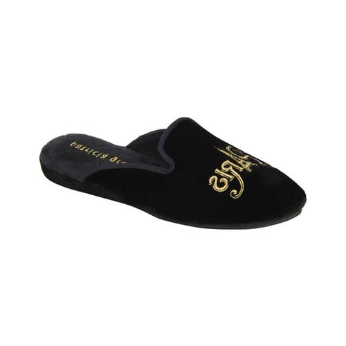 patricia green mink slippers