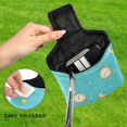 thumbnail image 4 of Haosy Clock Moon Star Golf Mallet Putter Cover Strong Magnetic Leather Golf Club Headcover Closure, 4 of 7