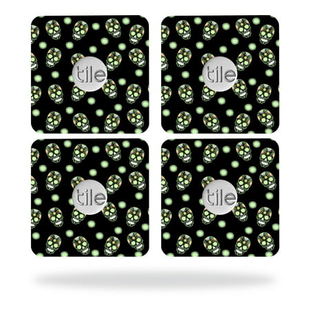 Skin Decal Wrap for Tile Slim Key Finder (4 pack) Glowing
