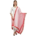 thumbnail image 4 of Phagun Women Ethnic Wrap Hizab Net Dupatta Long Stole Scarf Gift For Her-Dark Peach, 4 of 5