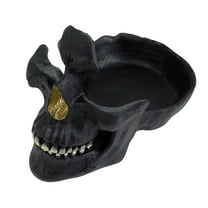 Skull-Shaped Eyeglass Stand, Material, Creative Decorative Item For Home Office Tabletop Display With Unique Design And Gold Accent, Long-Lasting And Fun