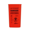 thumbnail image 3 of Organizador De Almacenamiento Contenedor de objetos punzantes Medical Biohazard Agujas de perforación Caja de desechos de tatuajes (Rojo) Ygjytge Cuidado Belleza, 3 of 5