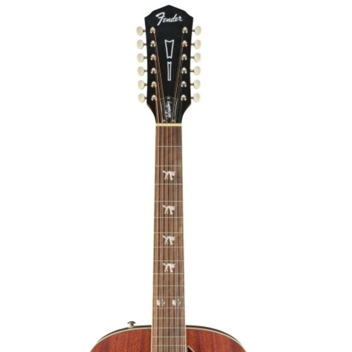 Fender Tim Armstrong Hellcat 12-String Concert Acoustic Guitar, with 2-Year Warranty, Natural, Walnut Fingerboard