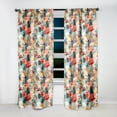 thumbnail image 2 of Designart "Concrete Jungle Tapestry" Tropical Blackout Curtain Panels, 2 of 4