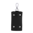 thumbnail image 4 of Fashion Leather Key Pack Key Chain Key Holder Key Hook Waist Padlock Bag - black, 4 of 8