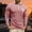 Pink, variant on Mens Polos Shirt Long Sleeve Button Polo Tees Lightweight Grey Mens Golf Shirts
