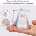 thumbnail image 4 of Vikakiooze Cute Cartoon Toothbrush Holder for Kids, Fun Resin Pen Pencil Holder, Mini Animal Single Tooth Brush Stand, Creative Bathroom Organizer Storage for Vanity Countertop, Office,Home, 4 of 9