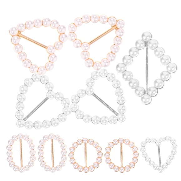 WORGEOUS 10 hebillas de aleación con nudos para vestidos y bufandas (estilo mixto)