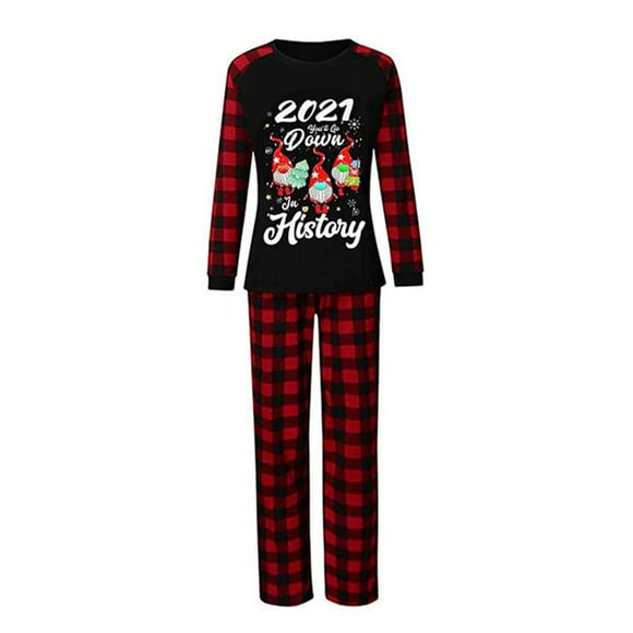 Clearance sale Women Mom Family Matching Pajamas Christmas Costume Set Fashion Merry Christmas Nightwear Family Pajamas Outfits