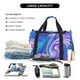 thumbnail image 5 of Fotbe Swirl Blue And Purple Bolsa de Viaje con Estampado, Bolsa de Fin de Semana para Mujer con Compartimento para Zapatos, Bolsa de Gimnasio con Bolsillo Húmedo, 5 of 7