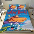 thumbnail image 1 of Regresamos Conjunto de sábanas temático, trío de piezas, cómodo y amigable con la piel, diseño único, regalo de decoración para el hogar para familiares, amigos y fans,135cm *200cm, 1 of 6