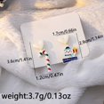 thumbnail image 4 of Niusricy Christmas Tree Earrings for Women Elk Snowflake Earrings Santa Snowman Drop Earrings Asymmetric Christmas Holiday Jewelry, 4 of 4