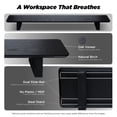 thumbnail image 6 of ULTRARM Moodular Wooden Monitor Stand 45.6” (116cm) Large Desk Organizer with Metal Slide Rails for Drawer, Tray, Laptop, Tablet, Phone & Headphones Customizable Riser for Organized Workspace Black, 6 of 10