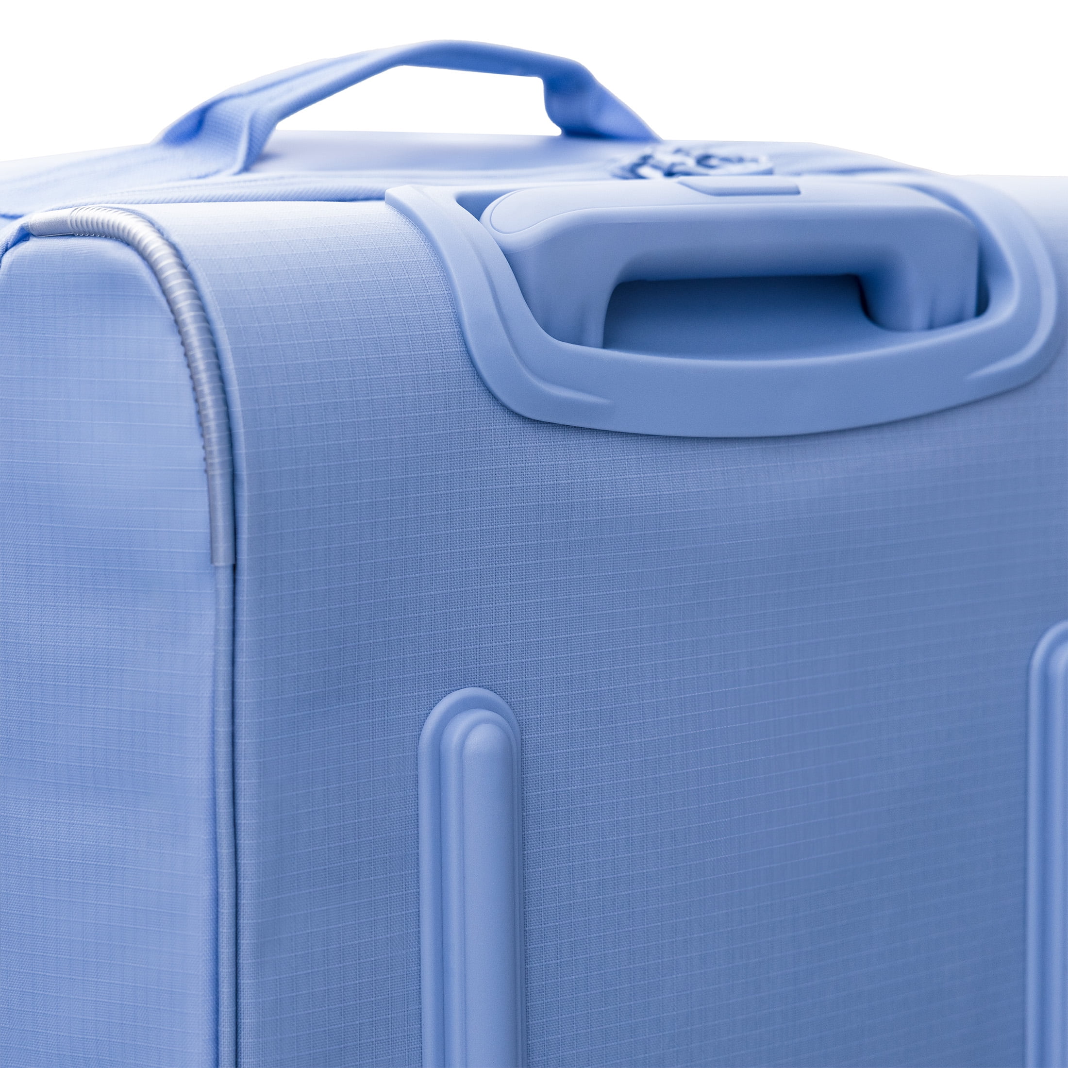 iFLY 30" Drop-Bottom Rolling Duffel – Large Travel Bag with Wheels, Frost Blue