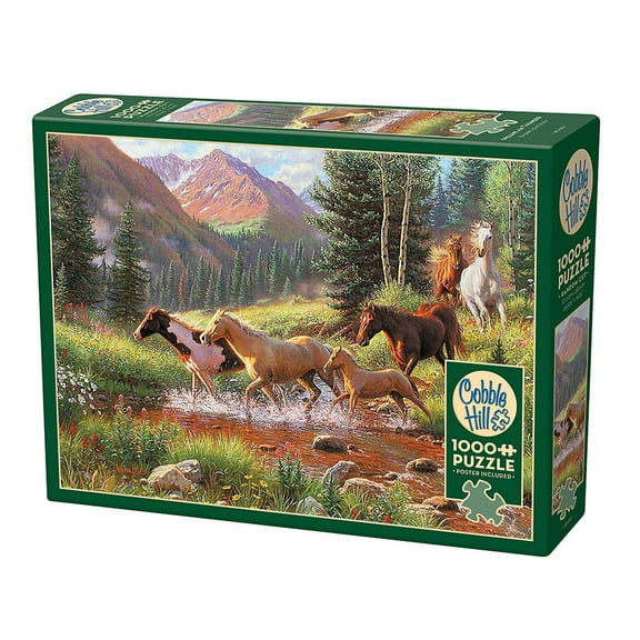 Jack Pine 1000 Pc Puzzle Mountain Thunder (Horses)
