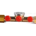 thumbnail image 4 of Gauge Refrigerant Gauge 3 Way Air Conditioning Diagnostic Manifold Gauge Set with 1/4in Thread Hose for R134A R12 R22 R502, 4 of 7