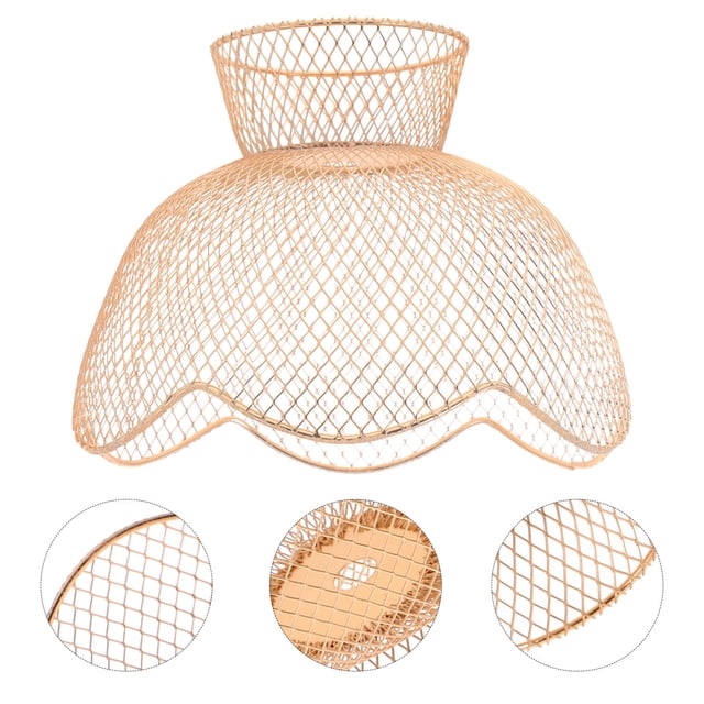 OULII 1Pcs Hollow Metal Lamp Shade 5.9X5.9X4.5In For Home Decoration