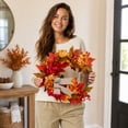 thumbnail image 7 of Fall Wreath,Halloween Wreath,Fall Wreaths For Front Door,Thanksgiving Wreaths,Autumn Pumpkin Wreaths,For Indoor Outdoor Thanksgiving Harvest Festival Celebrations, 7 of 7