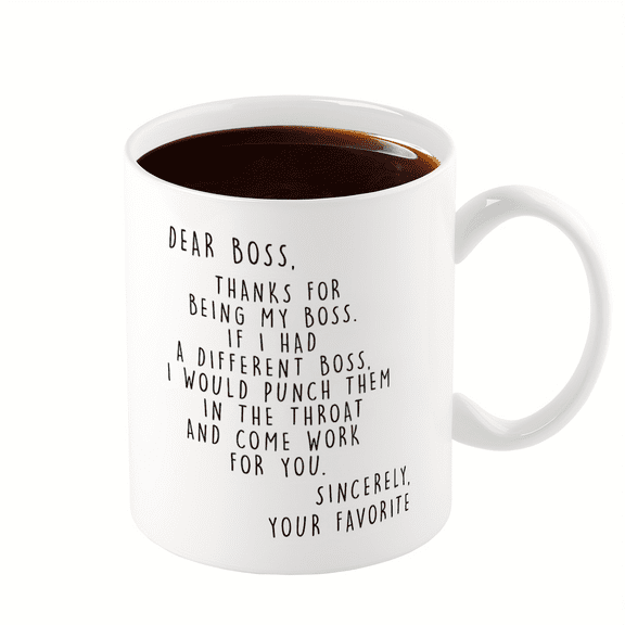 UCEI Aurahouse Funny Boss Coffee Mug 11oz White Ceramic Double Sided Print