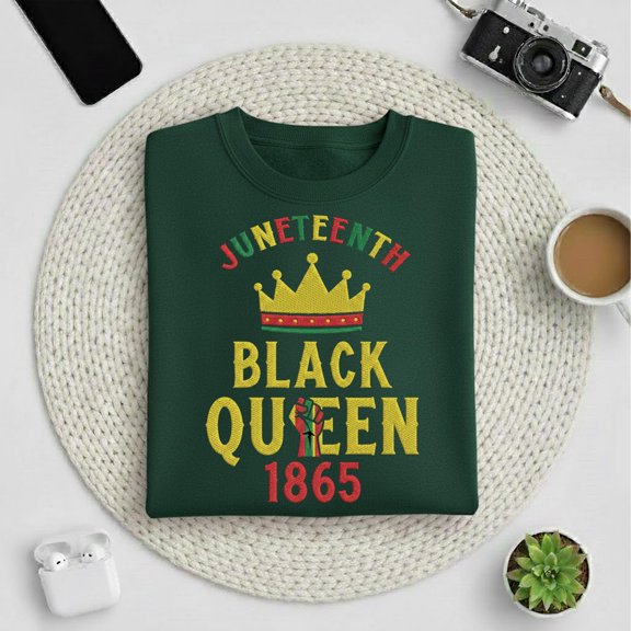 Embroidered Black Teacher Magic Sweatshirt, Black History Month Shirt