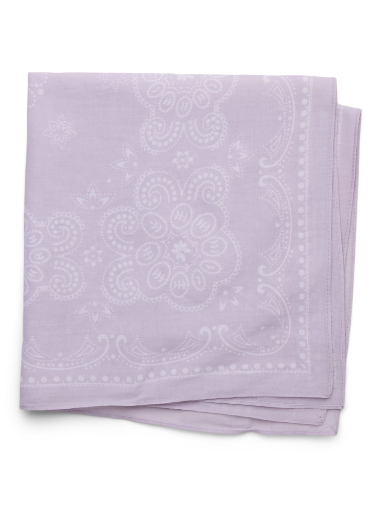 Time and Tru Women's Western Star Bandana, One Size, Lavender Linen