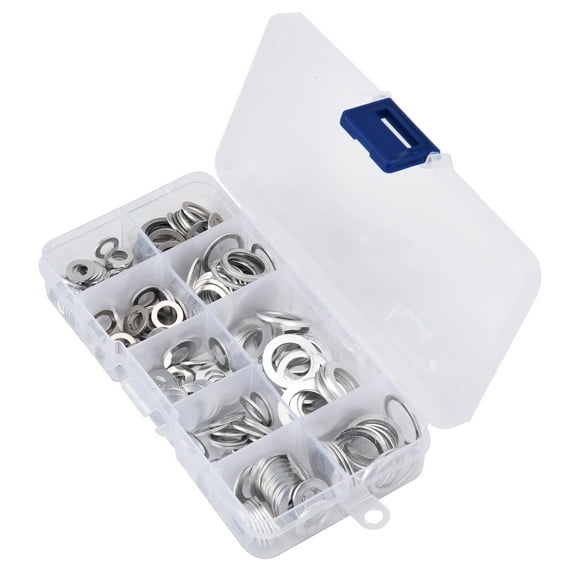 Flat Washer Accessory,200Pcs Flat Washer Aluminum Aluminum Flat Washer Screw Washer Smart Functionality