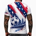 thumbnail image 4 of 2026 New USA Soccer Jersey for Men, United States Jersey Soccer, Crew Neck Short Sleeve Football Tee, USA Flag Soccer Jersey Sport Top for Adult(White, 3XL), 4 of 4