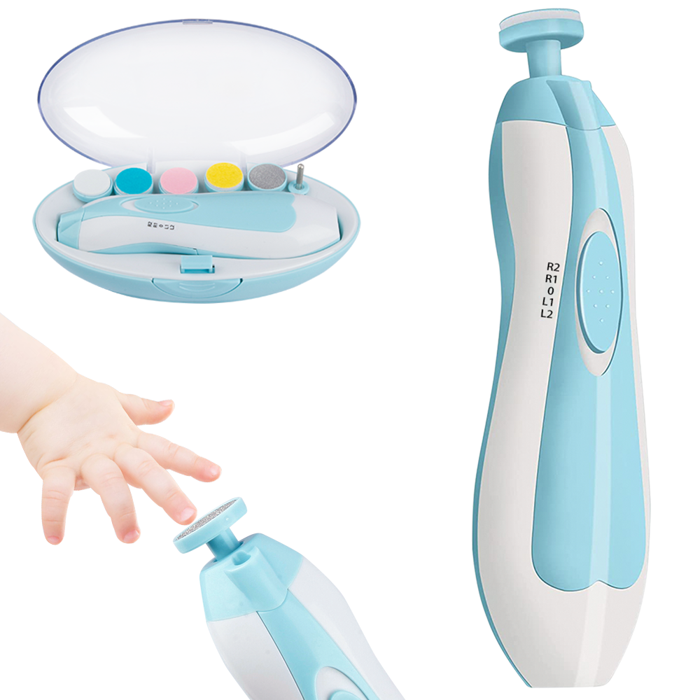 PLUSBRAVO Newborn Baby Nail Clippers Electric with Light, New Baby Grooming Kit Essentials for