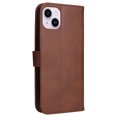 thumbnail image 4 of Nalacover Wallet Case for iPhone 15, Card Slots Holder Magnetic Clasp Premium Luxury PU Leather Flip Folio Cover with Kickstand Wrist Strap Soft Silicone Shockproof Case, Brown, 4 of 9