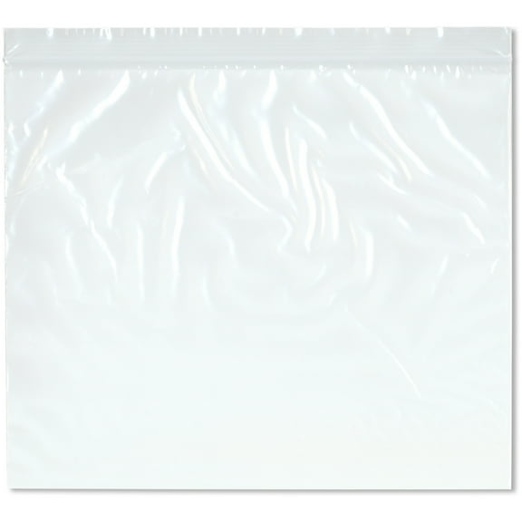 Plymor 12" x 10" (Pack of 100), 2 Mil Zipper Reclosable Plastic Bags