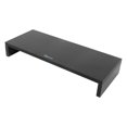 thumbnail image 3 of Qiilu Wooden Stand LED LCD Computer Monitor Riser Desktop Organizer Display Bracket Rack, 3 of 15