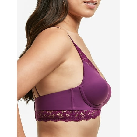 

Maidenform Women s Pure Comfort Convertible Lace Back Wire-free Bralette Style DM1190