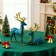 thumbnail image 4 of Artesanías Decorativas Figuras de ciervos decorativas para vinoteca, decoración del hogar, salón, mueble de TV, azul marino Rkxzt, 4 of 9
