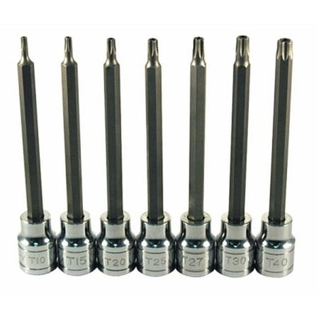 

7 Pc. Extra Long Tamper-Resistant Star Bit Socket Set