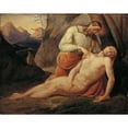thumbnail image 2 of Joseph von Führich 14x12 Gold Ornate Wood Frame and Double Matted Museum Art Print Titled - The Good Samaritan (Around 1820), 2 of 4