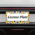 thumbnail image 7 of Gay Rainbow License Plate Prame Aluminum Rust-Proof Auto Parts License Plate Decorative Screws Fit Standard 2 Holes 1 U.S. License Plate, 12.2x 6.3 Inch, 7 of 7
