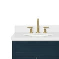 thumbnail image 3 of Ariel Hamlet 61 In. Double Oval Sink Vanity With White Quartz Countertop In Midnight Blue, 3 of 11