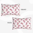 thumbnail image 2 of Daiia Watermelon Bedding Waterproof Pillow Protector Zippered Queen – Bed Bug Proof Pillow Encasement-14"x20", 2 of 6