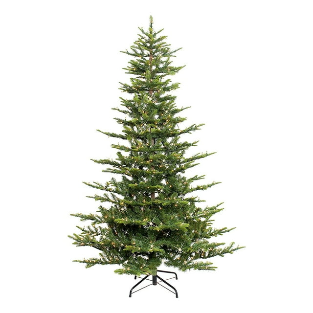 Puleo International 7.5 Ft Prelit Christmas Tree w/ 700 Clear Lights, Green