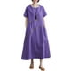 thumbnail image 1 of Vestido suelto de mujer con bolsillos Vestido de fiesta informal de manga corta MABOTO Vestido, 1 of 7