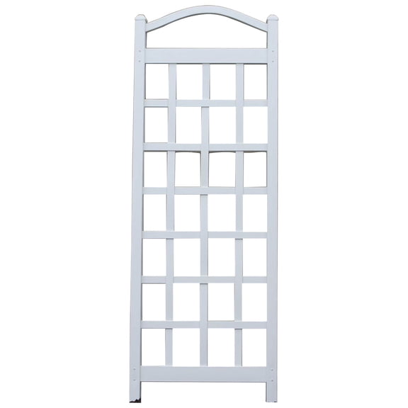 Dura-Trel Cambridge 28 by 75 Inch Outdoor Garden Patio Trellis, White