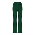 thumbnail image 5 of AherBiu Flare Yoga Pants for Women Ribble Knitted Stretchy Comfy Bell Bottom Leggings High Waisted Trousers, 5 of 5